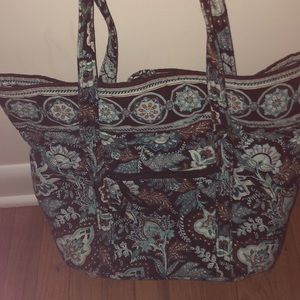 Vera Bradley Iconic Tote Bag Java Blue